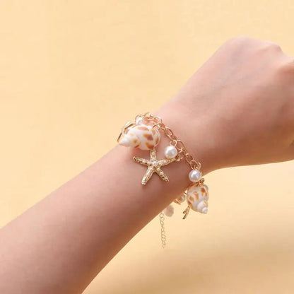 1Pc Boho Beach Shells Waist Chain Women's Starfish Pearl Tassel Pendant Belt Vacation Style Versatile Match Gift Accessories    Your Coastal Marketplace | Shoreshopper.com