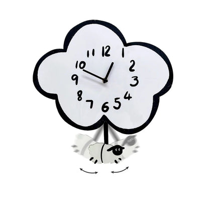 Cartoon Silent Swinging Wall Clock - Cute Home Decor for Living Room Bedroom - Room Decoration Silent Wall Clock    Home Decor Supply | Online Retail | ShoreShopper.com