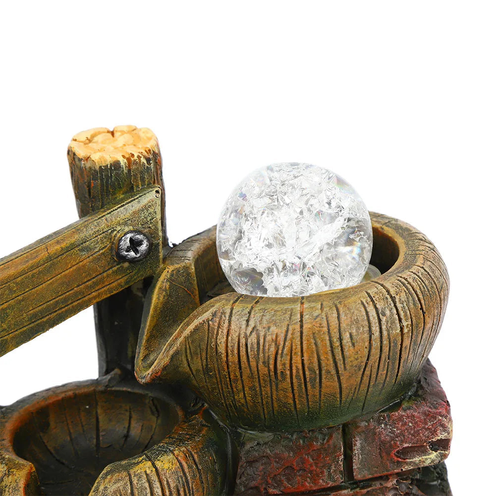 Resin Desktop Fountain Flowing Water Ornament Simulation Landscape Desktop Decoration for Home Hotel Office EU Plug    Home Decor Supply | Online Retail | ShoreShopper.com