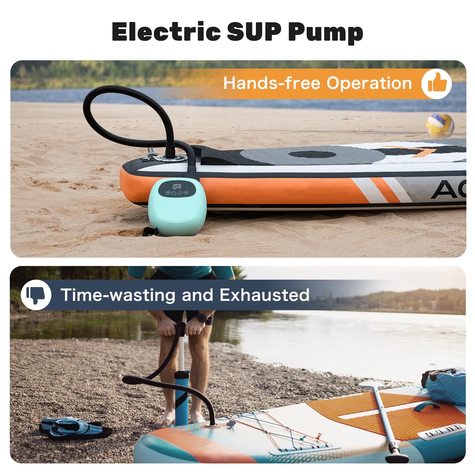 dwndpump Electric 20PSI SUP Pump 38.48Wh Battery Paddle Board Inflation Deflation for Kayak Boat Surfing Board Stand Up Paddle    Home Decor Supply | Online Retail | ShoreShopper.com
