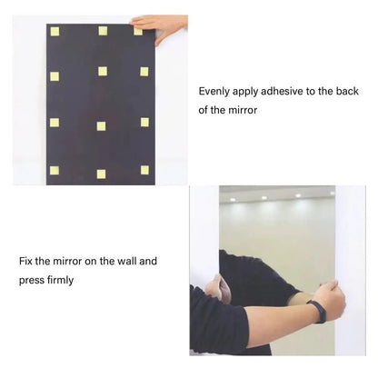 Acrylic Mirror Sheet Frameless Bathroom Wall Mirror Stickers Adhesive Bathroom Vanity Mirrors Waterproof Room Wall Decor For    Home Decor Supply | Online Retail | ShoreShopper.com