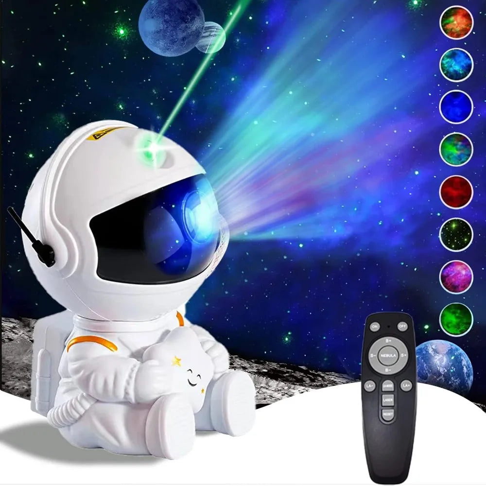 Star Projector Galaxy Night Light Astronaut Space Projector Starry Nebula Ceiling LED Lamp for Bedroom Home Decorative kids gift - ShoreCo.Shop