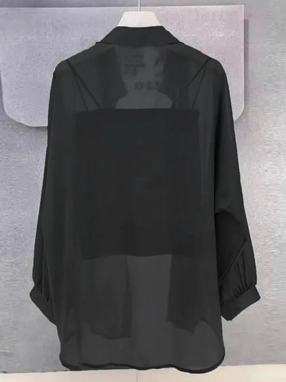 New Women's Shirt | Lightweight Breathable, Solid Color, Straight Button Placket, Lapel, Long-Sleeve, Outerwear & Sun-Protective    Your Coastal Marketplace | Shoreshopper.com