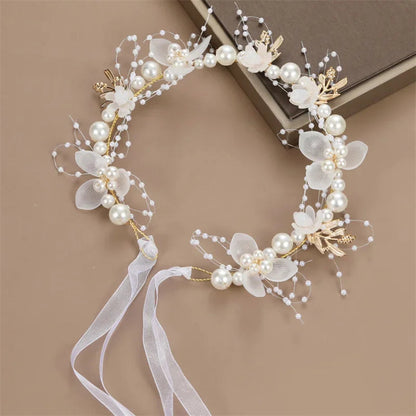 Children's Headwear Elegant Flower Wreath Fairy Crown Headband Princess Children's Hair Birthday Performance Runway Accessories    Your Coastal Marketplace | Shoreshopper.com