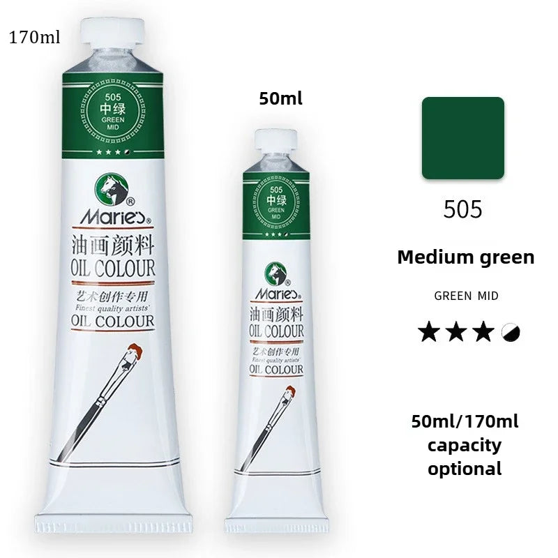 Marie's Oil Paint 170ML Oil Painting Art Creation Pigment Large Oil Paint Paint Single Commonly Used 24 Colors    Home Decor Supply | Online Retail | ShoreShopper.com