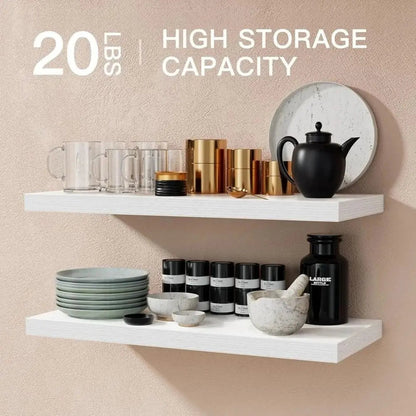 Solid Wood Solid Wooden Floating Shelves Wall Mounted Storage Rack Wall Mounted Bookshelf Floating Design Book Shelf    Home Decor Supply | Online Retail | ShoreShopper.com
