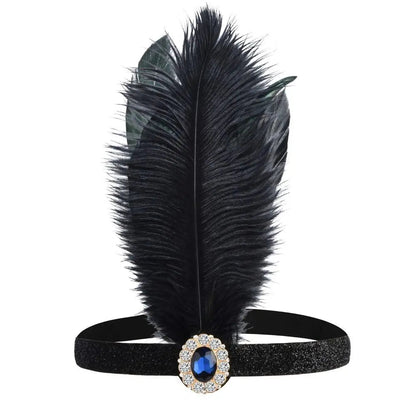 Hair Accessories Feather Headwear Tassel Makeup Party Cosplay Dress Headwear Black Diamond Masquerade Hair Band    Your Coastal Marketplace | Shoreshopper.com