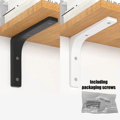 Shelf brackets L-shaped floating wall shelves black and white stainless steel bore stand bracket support hardware home    Home Decor Supply | Online Retail | ShoreShopper.com