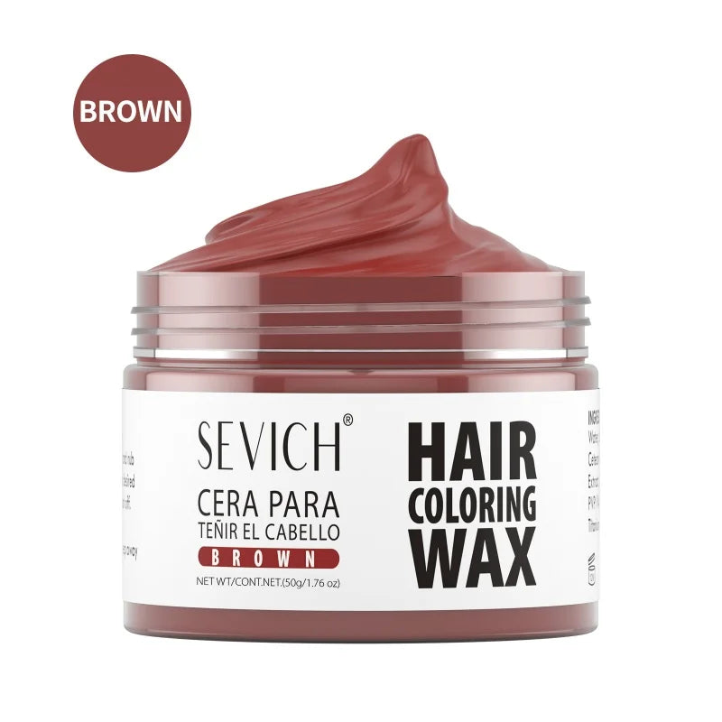 SEVICH Hair Colour Wax Temporary DIY Hair Coloring Wax One-Time Long Lasting Hair Dye Mud Cream Christmas Hair Styling Products - ShoreCo.Shop