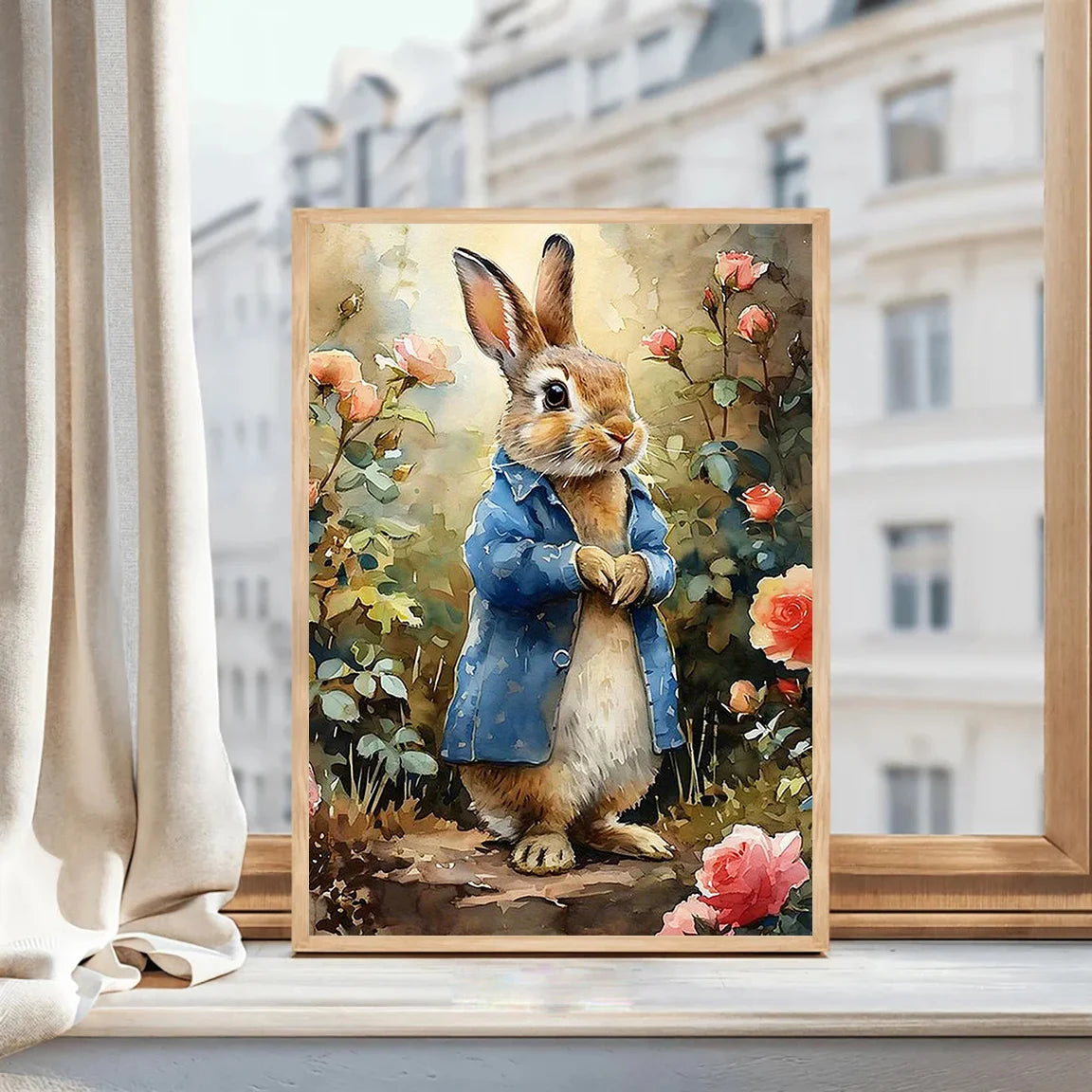 Elegant Rabbit Canvas Art for Living Room & Bedroom – Light Luxury Decor, 11.81x15.75in Wall Hanging Painting    Home Decor Supply | Online Retail | ShoreShopper.com