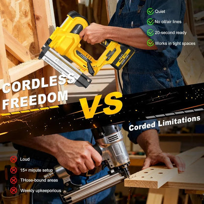 SILVEL 18 Gauge Cordless Brad Nailer 2 in 1 Cordless Nail Gun/Electric Stapler with Dual 4.0Ah Batteries Fast Charging Technolo    Home Decor Supply | Online Retail | ShoreShopper.com