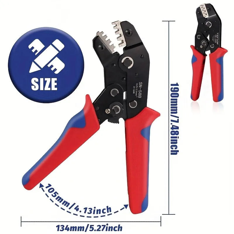 Terminals Crimp Pliers Interchangeable Dies Wire Crimper Crimping Tools Ratcheting SN-48B PH2.0 XH2.5 JST2.5 VH3.96    Home Decor Supply | Online Retail | ShoreShopper.com