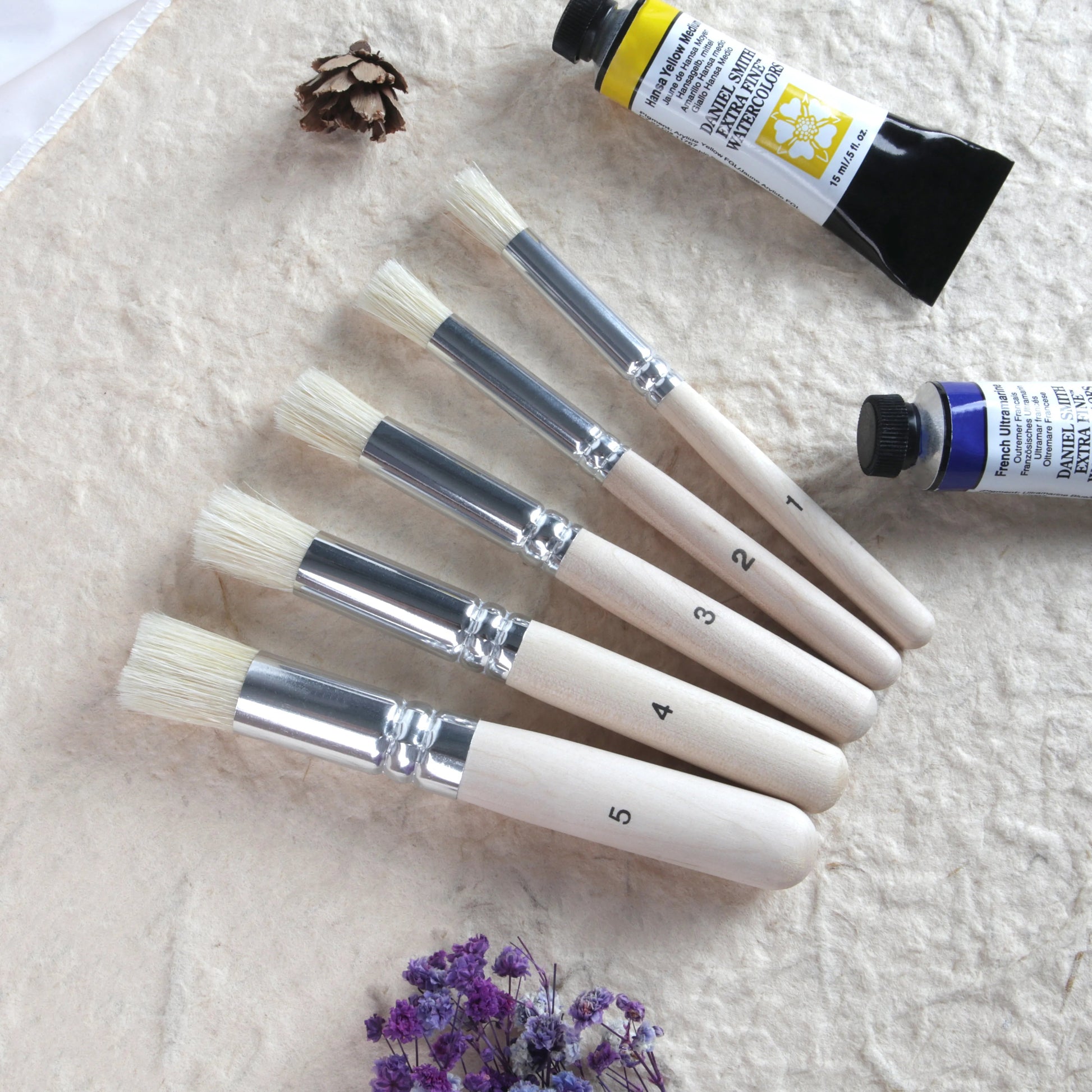 SeamiArt 5Pcs Bristle Paint Brushes Round Head Gouache Watercolor Oil Acrylic Painting Tools Brush Tip Pen for Art Supplies    Home Decor Supply | Online Retail | ShoreShopper.com