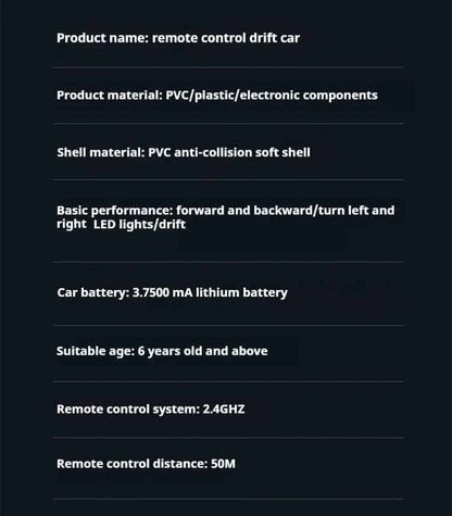RC Drift Car 1/26 Realistic Race Car 4WD Mini RC Car 2.4Ghz Control Smooth Drifting Action Boys Toys RC 4x4 Fun for All