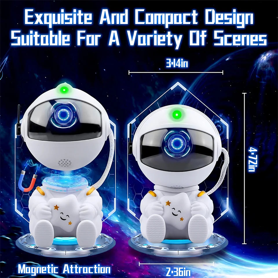 Star Projector Galaxy Night Light Astronaut Space Projector Starry Nebula Ceiling LED Lamp for Bedroom Home Decorative kids gift - ShoreCo.Shop