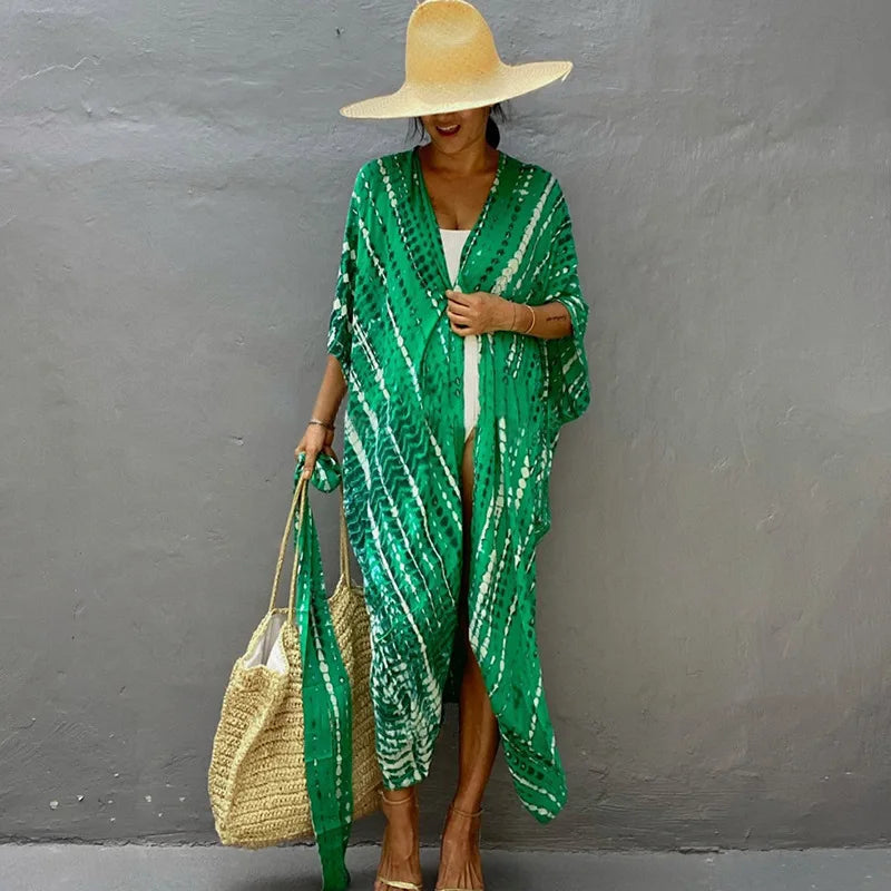 Beach Dress Tunic Cover up Embroidery Kaftan Saida de Praia Women Bikini Cover-up Pareo Sarong Beachwear    Your Coastal Marketplace | Shoreshopper.com