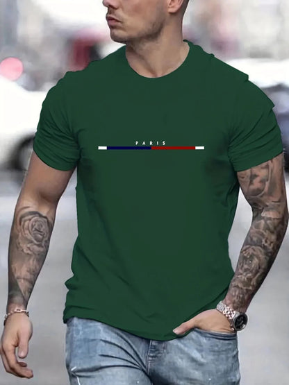Paris Shirts men's T-shirt 3D printed men's clothing short sleeved men's T-shirt round neck oversized T-shirt fashionable men's    Home Decor Supply | Online Retail | ShoreShopper.com