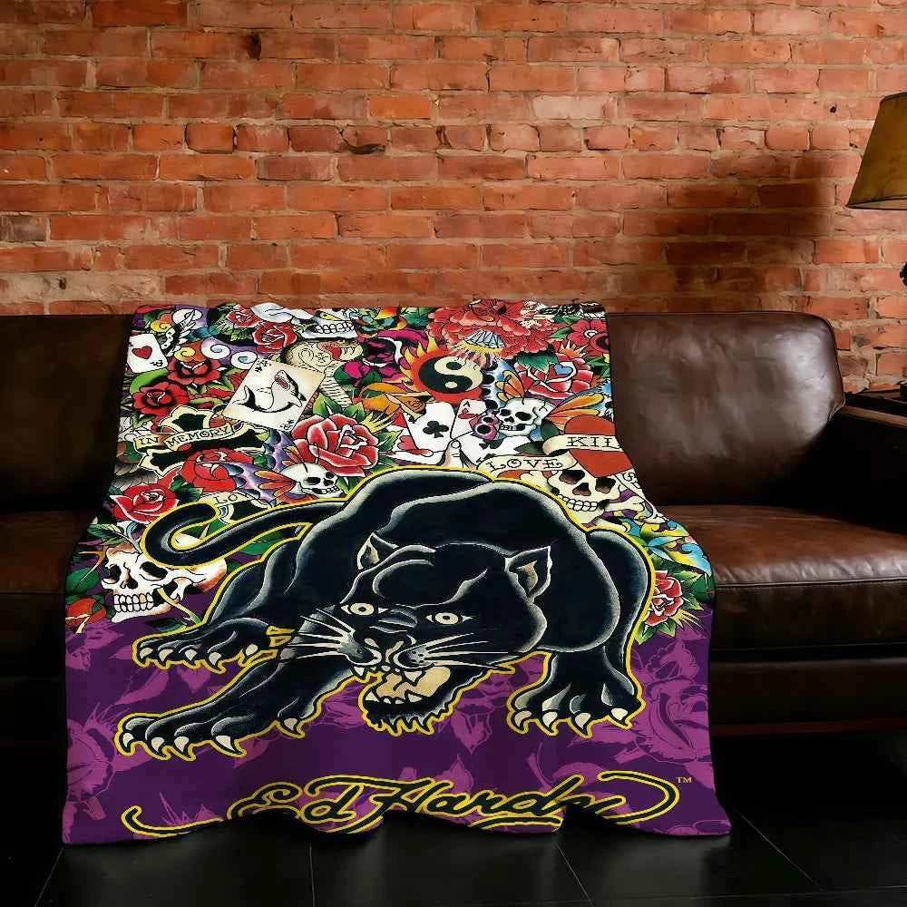 Blanket Super Warm Comfortable Plush Throw E-Ed Blanket Child Home Sofa Fashion H-Hardy-ES Brand Bedroom Gift