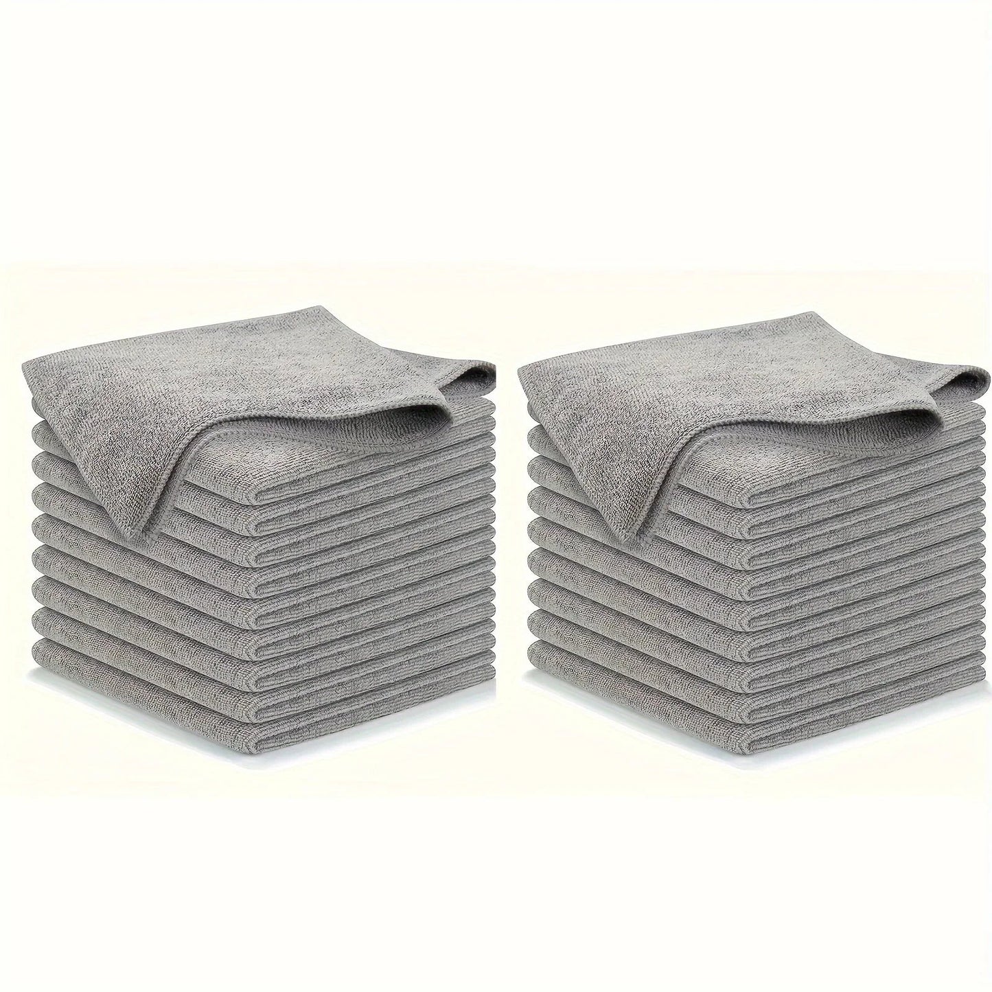 5/10/20pcs Kitchen Towel, Ultra-fine Fiber Light Gray Cleaning Cloth Set, Absorbent, Soft And Stain-removing Cloth    Home Decor Supply | Online Retail | ShoreShopper.com