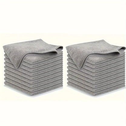 5/10/20pcs Kitchen Towel, Ultra-fine Fiber Light Gray Cleaning Cloth Set, Absorbent, Soft And Stain-removing Cloth    Home Decor Supply | Online Retail | ShoreShopper.com