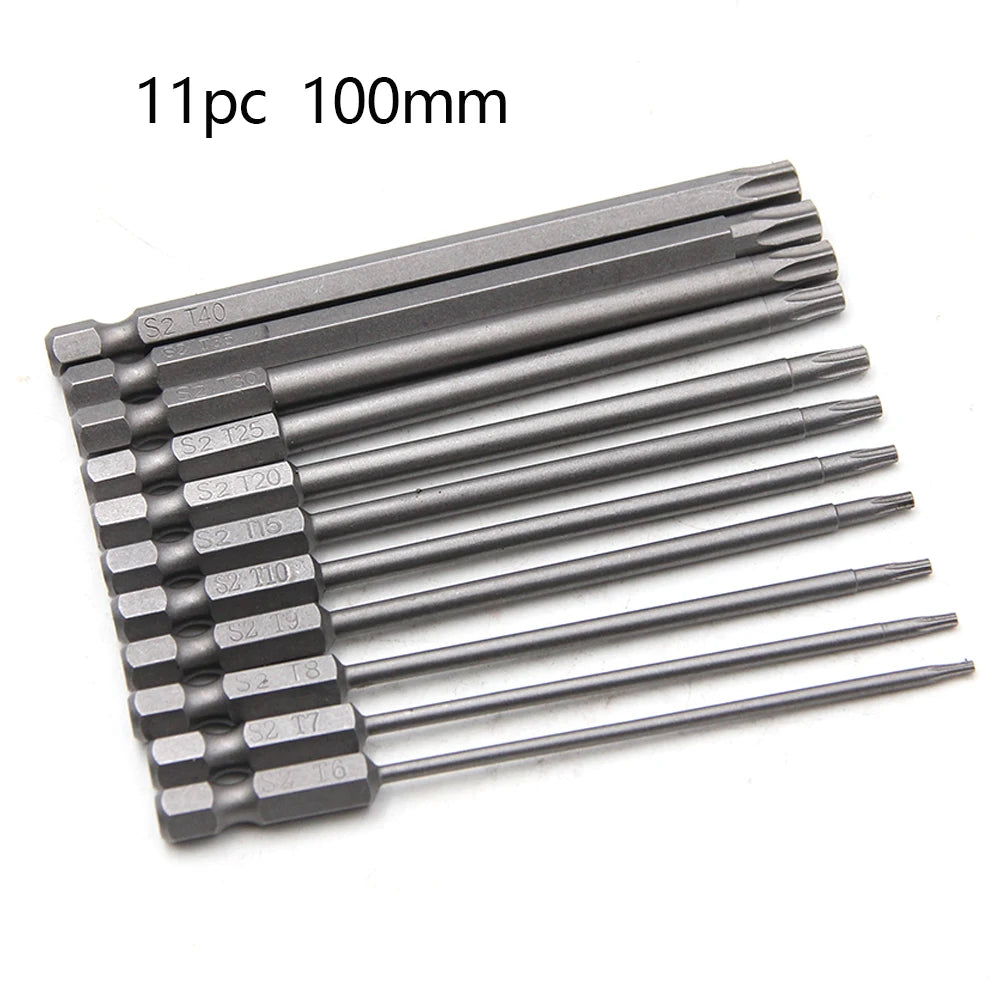50-75-100mm Hollow Plum Blossom Extended S2 Bit Hexagon Handle Screwdriver Bit Screwdriver Tool Set    Home Decor Supply | Online Retail | ShoreShopper.com