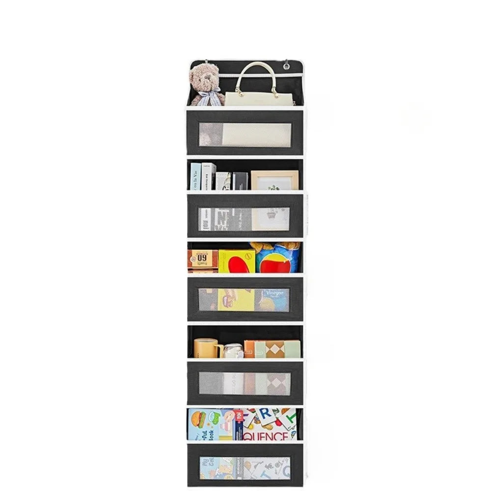 5-Shelf Hanging Storage Organizer - Behind Door, Anti-Tilt, 5 Large Capacity Pockets, Suitable for Bedroom, Bathroom    Home Decor Supply | Online Retail | ShoreShopper.com