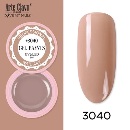 Arte Clavo Painting Gel 72 Colors 5ml Professional Nail Paint Color Gel Polish For Nail Art UV Gel Lacquer Gel Top Coat Manicure    Home Decor Supply | Online Retail | ShoreShopper.com