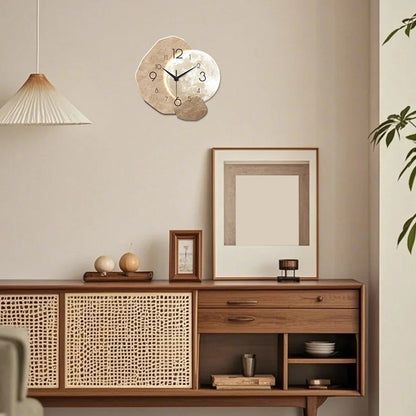 Modern Simple Silent Wall Clock, Moon Design - Quartz Movement, Wooden Material, for Bedroom, Living Room or Office Decoration    Home Decor Supply | Online Retail | ShoreShopper.com
