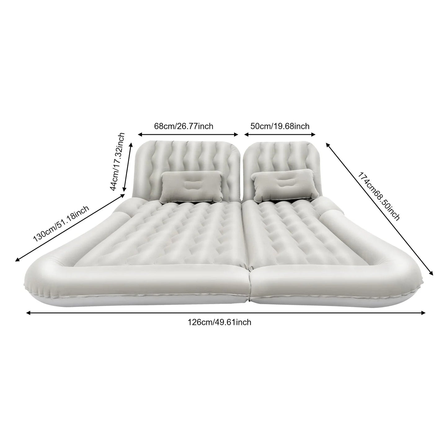 Car Mattress, SUV Car Air Mattresses with 2 Cushions and Pump, Thicker Air Bed for Travel, Camping, Removable Home Furniture    Home Decor Supply | Online Retail | ShoreShopper.com