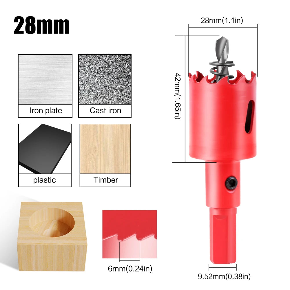 1pc 15-200mm M42 Bi-Metal Hole Saw HSS Drill Bit for Metal Iron Aluminum Stainless Plastic DIY Wood Cutter Tools    Home Decor Supply | Online Retail | ShoreShopper.com