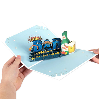 3D Pop-Up Father's Day Greeting Card Unique Handmade Gift for Dad Birthday Card with Notecard    Your Coastal Marketplace | Shoreshopper.com