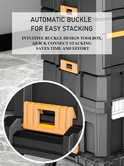 AIRAJ MultiFunctional Tier Stackable Rolling Plastic Portable Folding Tool Storage Box , Suitable for Garage Storage    Home Decor Supply | Online Retail | ShoreShopper.com