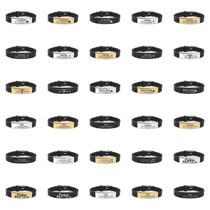 Father's Day Gifts Inspirational Quote Bracelets Stainless Steel Adjustable Family Bracelets Wristband Bracelet for Father    Your Coastal Marketplace | Shoreshopper.com