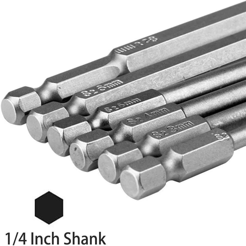 8pcs 100mm Hex Head Allen Wrench Drill Bits Set SAE Metric Allen Electric Hexagonal Bit Screwdriver Socket Bit Power Tool Parts    Home Decor Supply | Online Retail | ShoreShopper.com