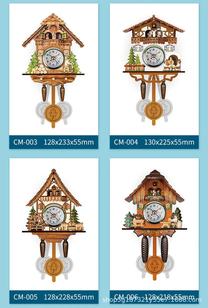 Wooden Hanging Wall Clock Bird Alarm Clock Cuckoo Clocks For Home Decoration Quartz Watch Decorative Home Decor    Home Decor Supply | Online Retail | ShoreShopper.com