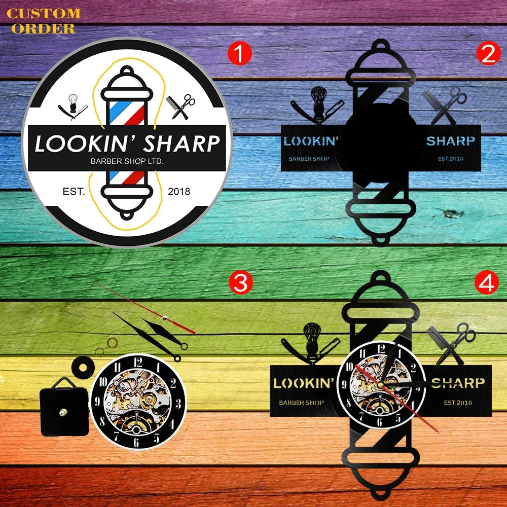 The Kitchen The Heart Of The Home Inspired Vinyl Record Clock Modern Design Vinyl Wall Watch Kitchen Decor Noiseless Timepieces    Home Decor Supply | Online Retail | ShoreShopper.com
