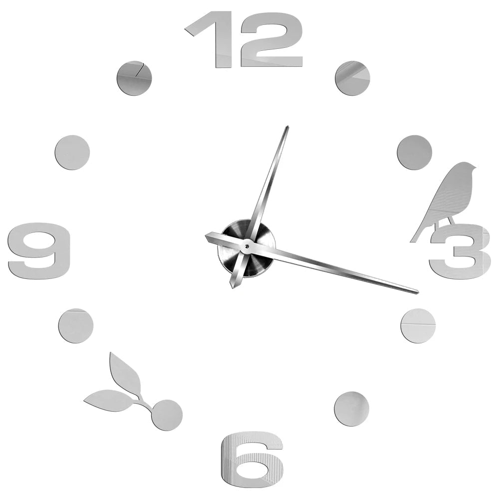 Large Wall Clock Quartz Needle 3D DIY 27" 37" or 47" Wall Clock    Home Decor Supply | Online Retail | ShoreShopper.com