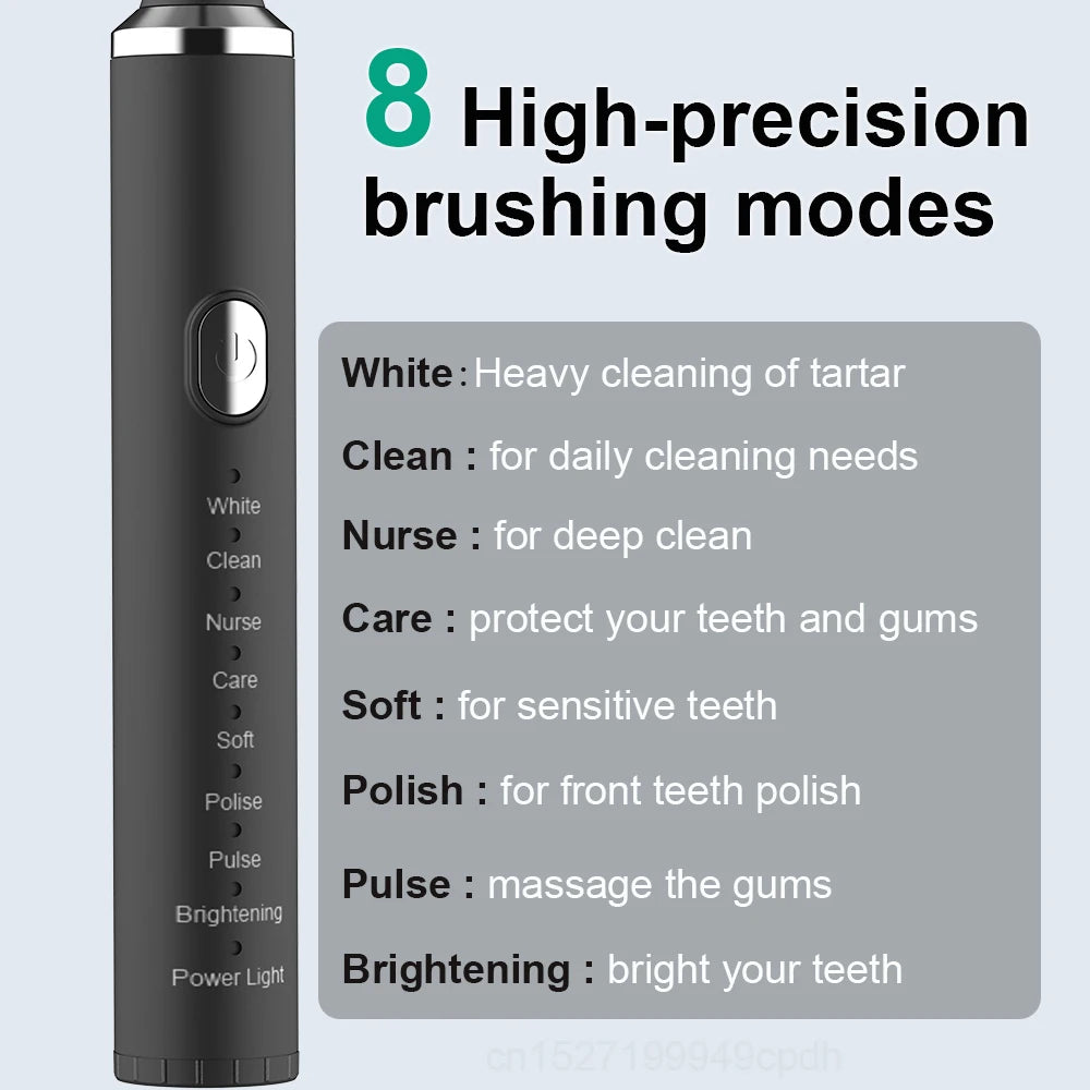 Electric Toothbrush Sonic Electric Toothbrush For Teeth Brushes Vibration Dental Tooth Cleaner USB Rechargeable Tooth Brush Case - ShoreCo.Shop