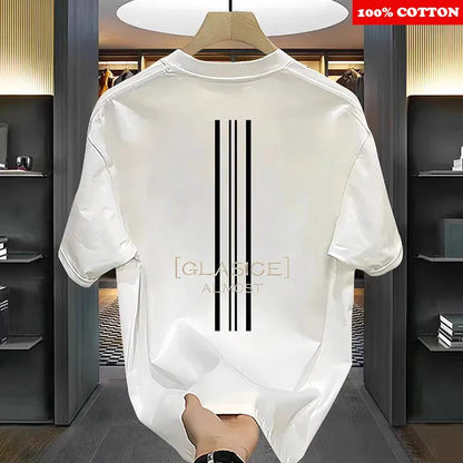 Fashion Paris Print T-shirt Men's Summer New 2025 New 100% Cotton Neck Short Short Sleeve Tee Gym Casual comfort Sports Top Men    Home Decor Supply | Online Retail | ShoreShopper.com