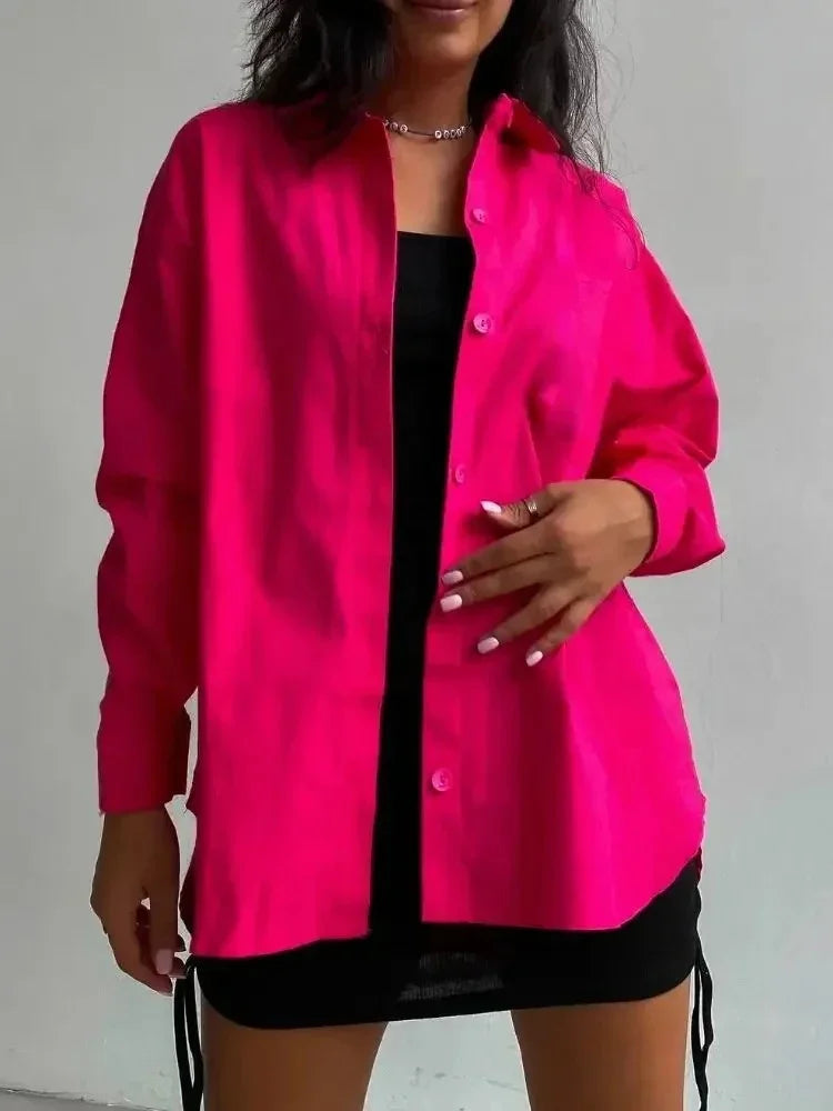 100% Cotton Shirts for Women Spring and Summer Fashion Long Sleeve Shirt Single Breasted Design Casual Loose Blouse for Women    Your Coastal Marketplace | Shoreshopper.com