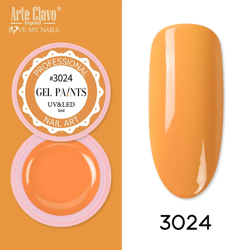 Arte Clavo Painting Gel 72 Colors 5ml Professional Nail Paint Color Gel Polish For Nail Art UV Gel Lacquer Gel Top Coat Manicure    Home Decor Supply | Online Retail | ShoreShopper.com