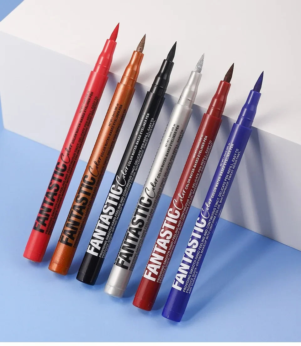 Red Wine Black Waterproof Eyeliner Pencil Untra-fine Liquid Eye Liner Pen Quick Dry Long Lasting Non Smudge Makeup Cosmetics - ShoreCo.Shop
