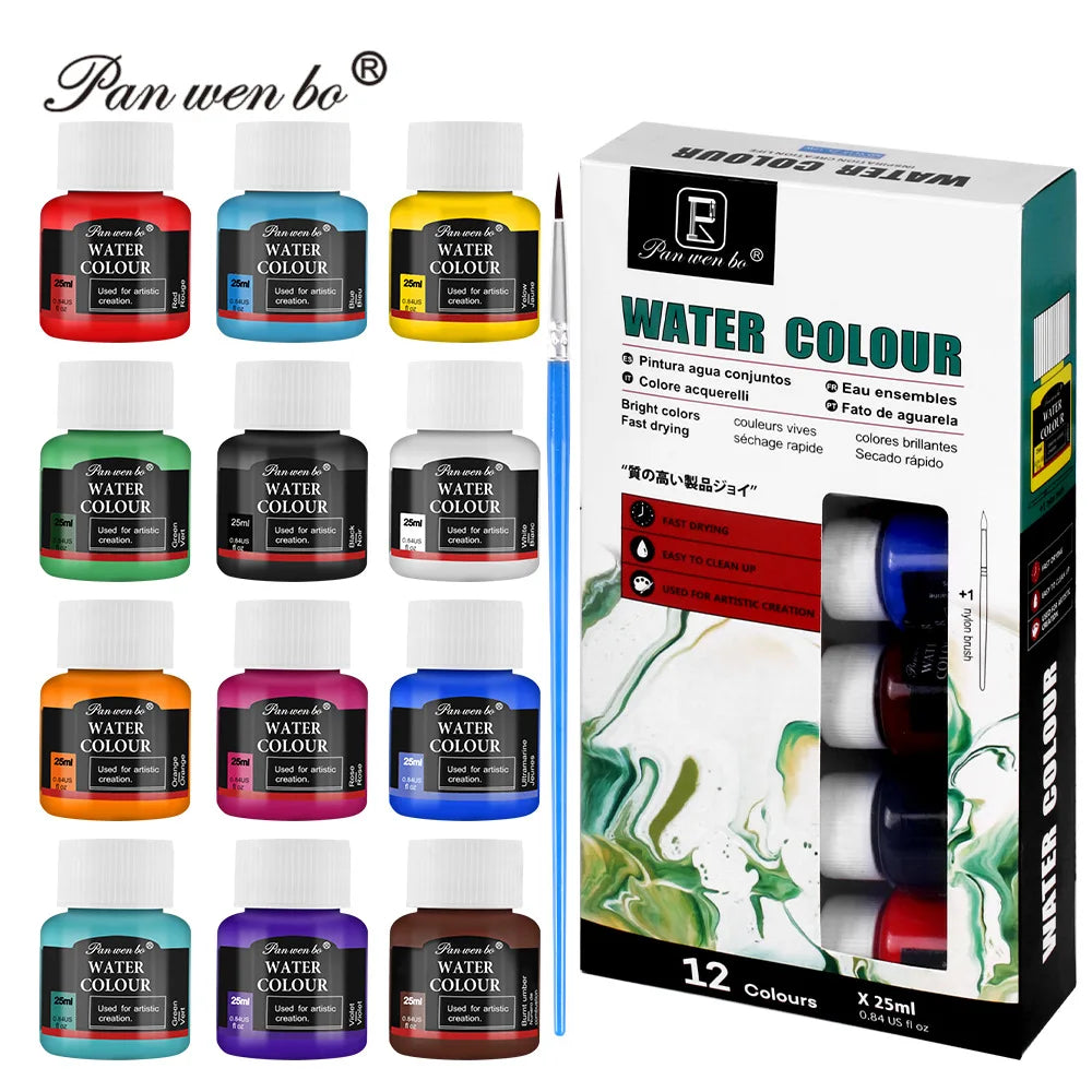 Acrylic Paint Set 6/12 Colors 25ml,Water-Proof Portable Art Rich Pigments for DlY Craft,Drawing,Painting,Canvas, Rock    Home Decor Supply | Online Retail | ShoreShopper.com