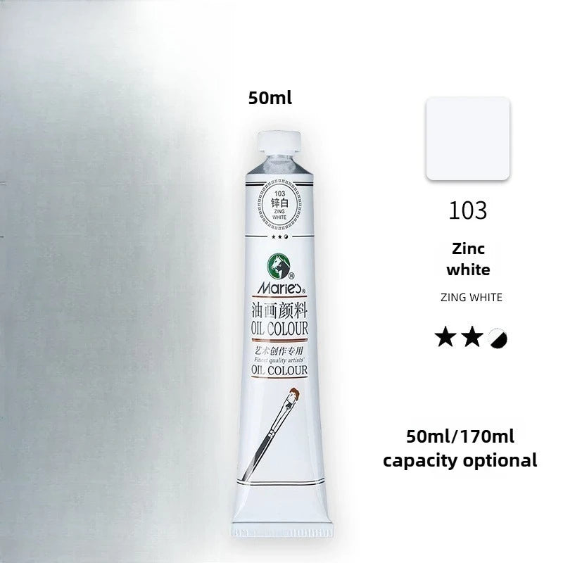 Maries Oil Paint 50ML Oil Painting Art Creation Pigment Large Oil Paint Paint Single Commonly Used 24 Colors    Home Decor Supply | Online Retail | ShoreShopper.com