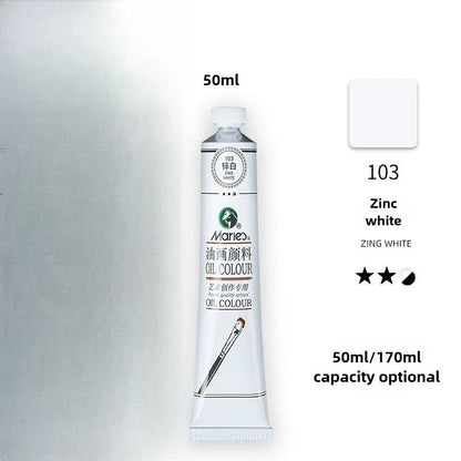 Maries Oil Paint 50ML Oil Painting Art Creation Pigment Large Oil Paint Paint Single Commonly Used 24 Colors    Home Decor Supply | Online Retail | ShoreShopper.com