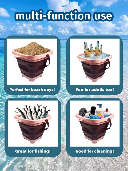 Beach sand toy for children, small extensionable water bucket with multiple functions and portability, suitable for baby sand pl    Your Coastal Marketplace | Shoreshopper.com