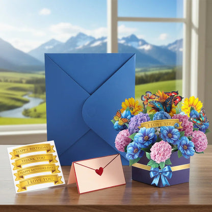 3D Creative Bouquet Gift Card for Mother Father Wife Friends Blessing Card Gift for Mothers Fathers Day Thank You Greeting Cards    Your Coastal Marketplace | Shoreshopper.com