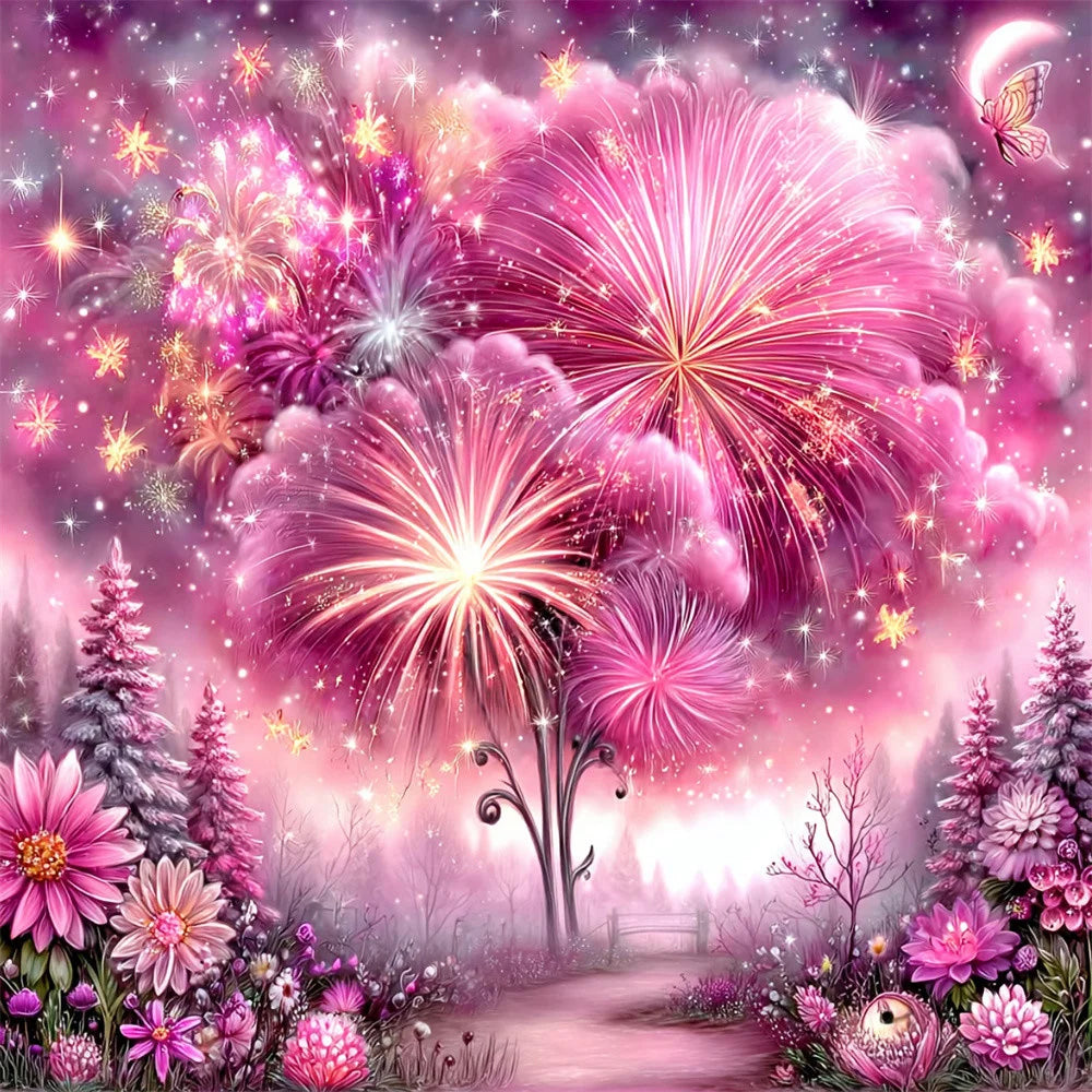 EverShine Drawing By Numbers Set Landscape Paint Kit For Adults Colorful Fireworks Canvas Numbers Painting Flower New Year Gift - ShoreCo.Shop