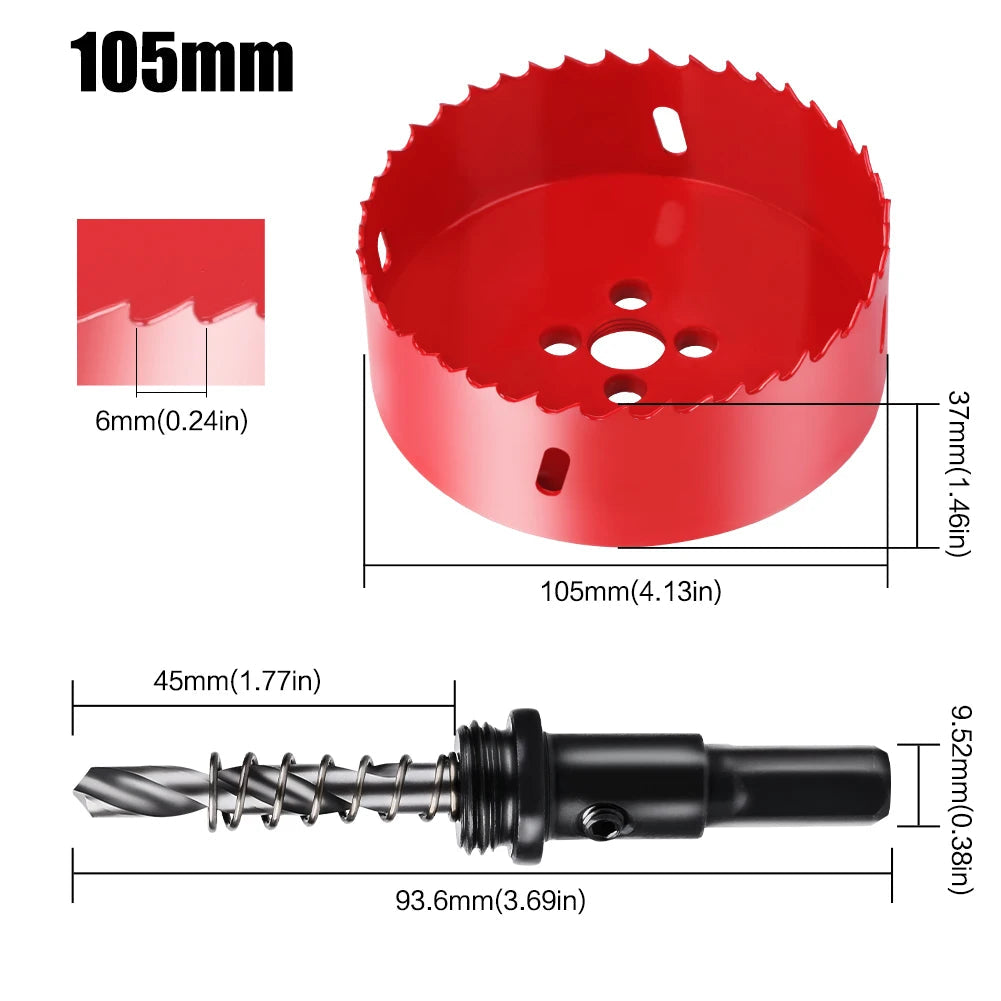 1pc 15-200mm M42 Bi-Metal Hole Saw HSS Drill Bit for Metal Iron Aluminum Stainless Plastic DIY Wood Cutter Tools    Home Decor Supply | Online Retail | ShoreShopper.com