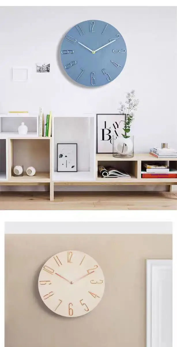 Nordic Style Home Wall Clock No Second Hand Simple Quartz 30"    Home Decor Supply | Online Retail | ShoreShopper.com